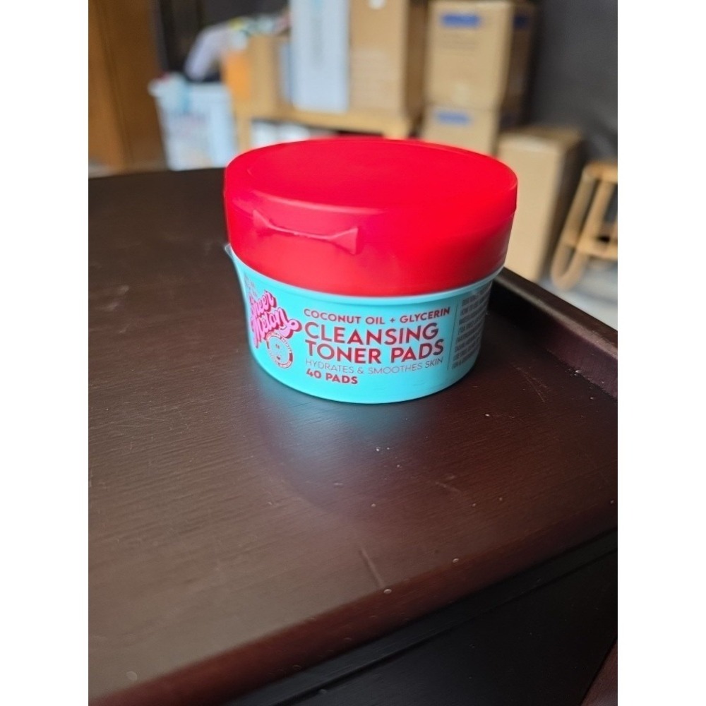 Sheer Melon Cleansing Toner Pads‎ Coconut Oil Glycerin Hydrating 40ct